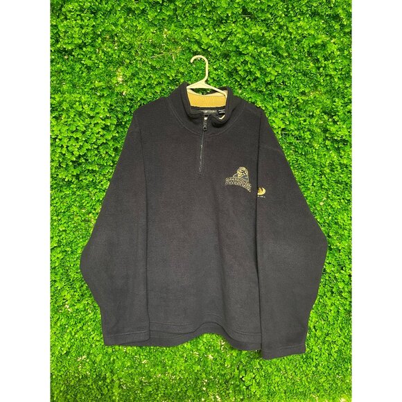 Vintage University of Pittsburgh Panthers Quarter Zip Fleece - Adult Mens XXL - - Picture 1 of 2